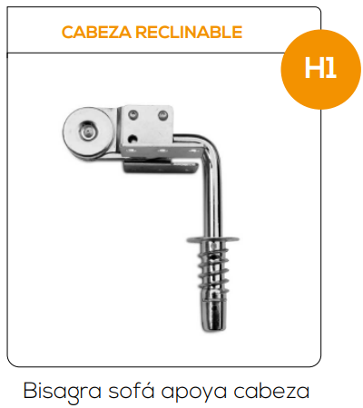 Cabeza Reclinable - Bisagra sofá apoya cabeza 1